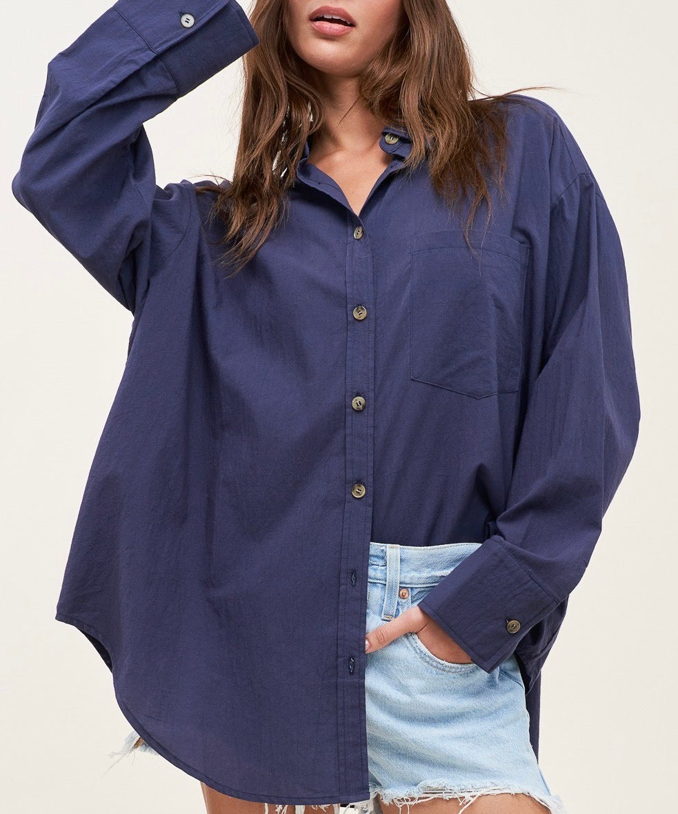 Girls in Blue Button Down